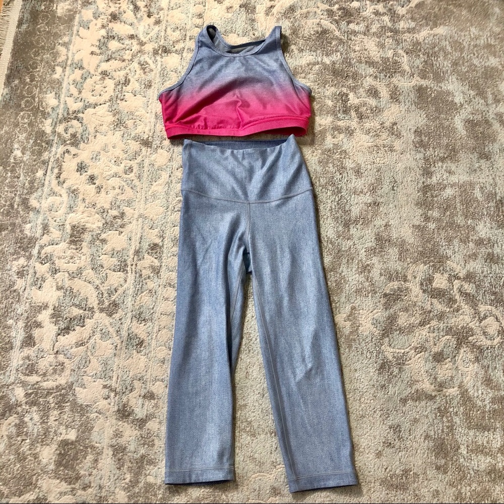 Wear it to Heart WITH workout crop yoga set S/M